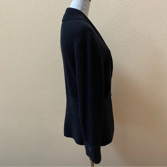 EUC Sophisticated Thick Sweater Cardigan Black L - Picture 4 of 11